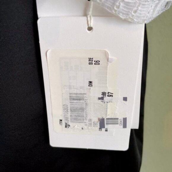 Valentino Lace Short Sleeve Shirt White size 6 - Picture 9 of 10